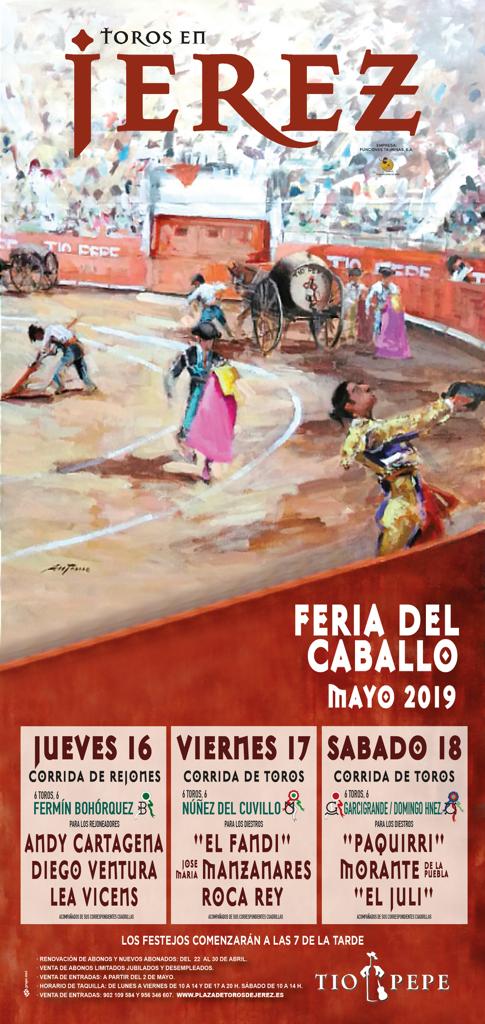 Bullfighting poster Jerez de la Frontera 2019