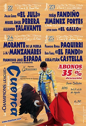 Cartel CARTEL DE TOROS CUENCA 2015