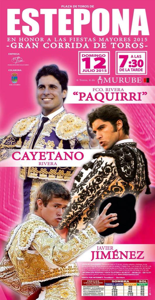 Bullfighting poster Estepona 2015