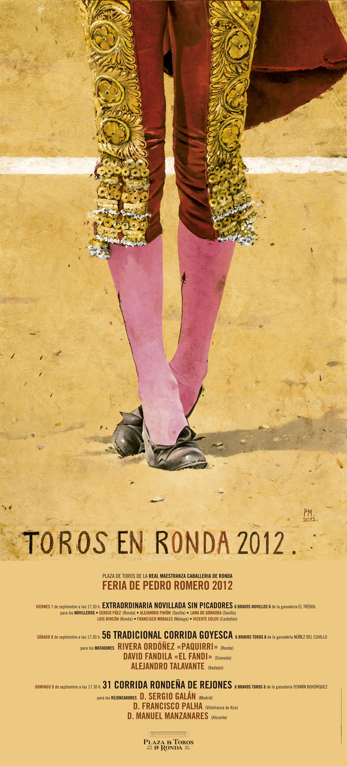 Bullfighting poster Ronda 2012